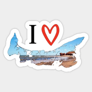 I love Prince Edward Island Sticker